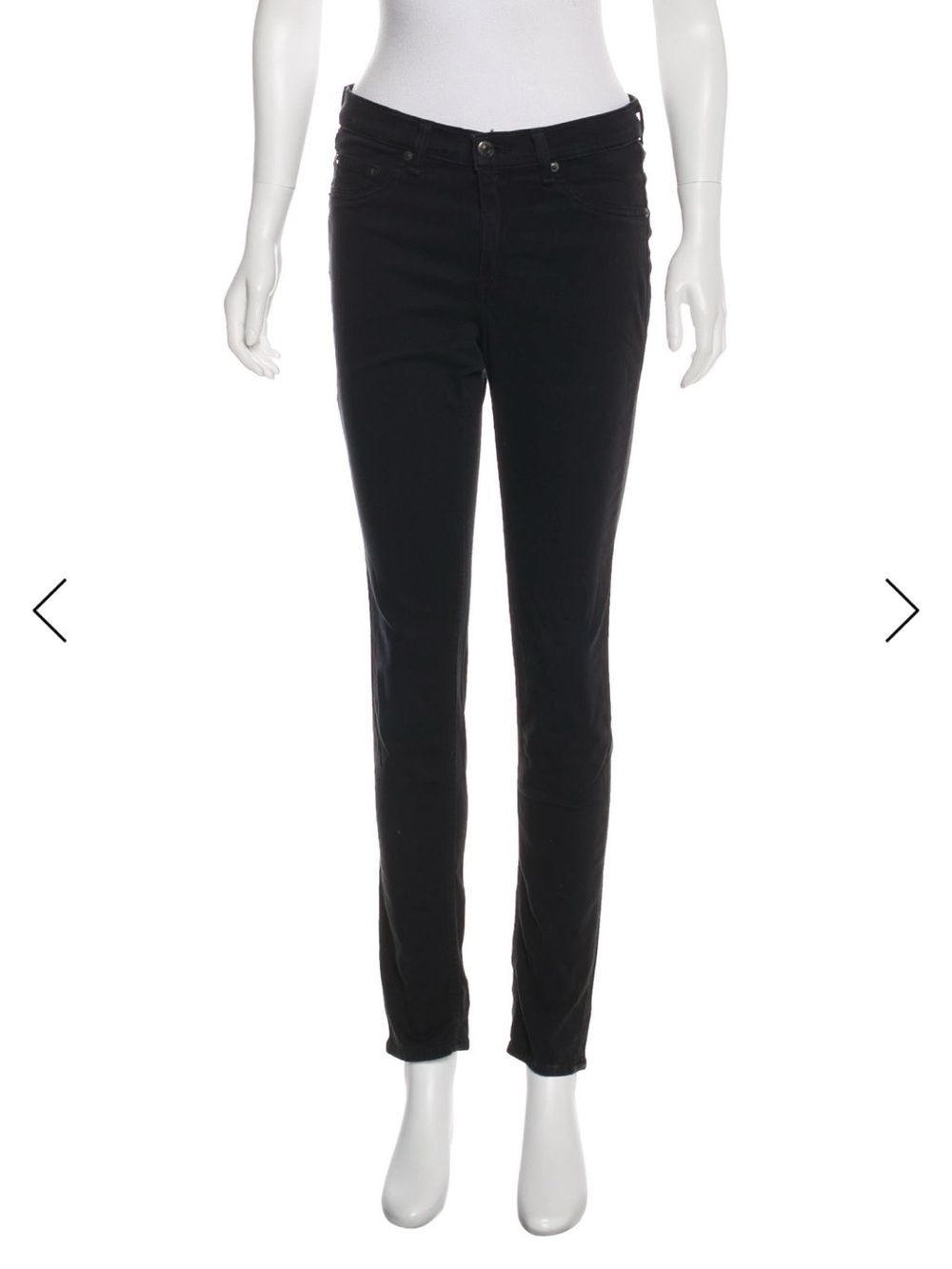 Rag & Bone Women's Black Skinny Fit Jeans pants